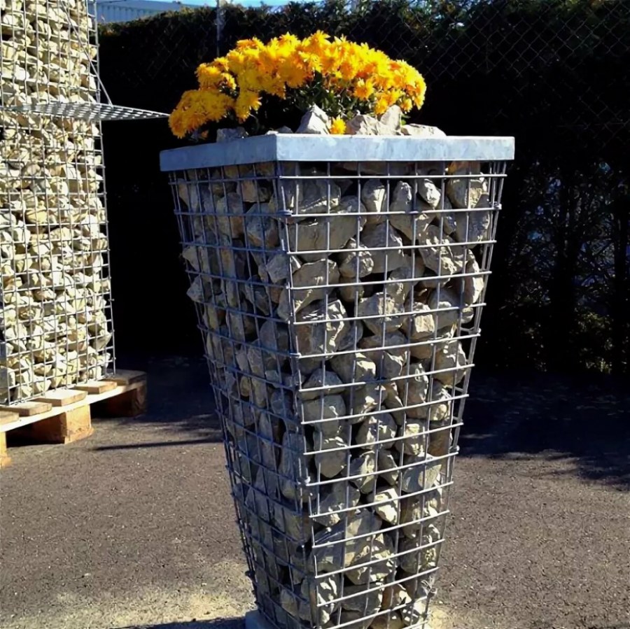 Габионы пирамидой