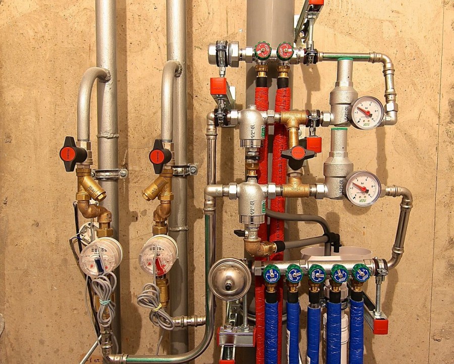 Коллекторный узел водоснабжения гребенка