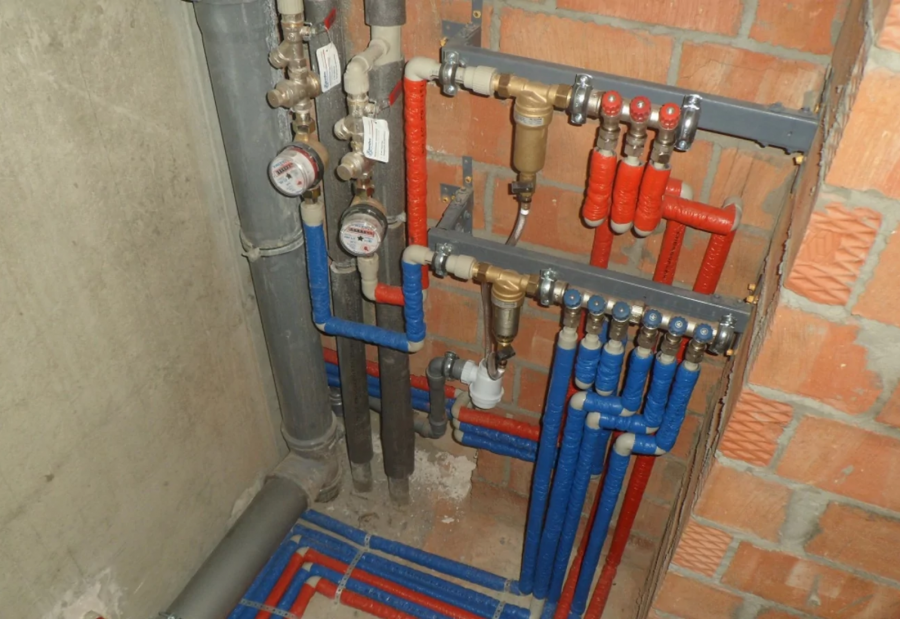 Коллекторная разводка труб водоснабжения
