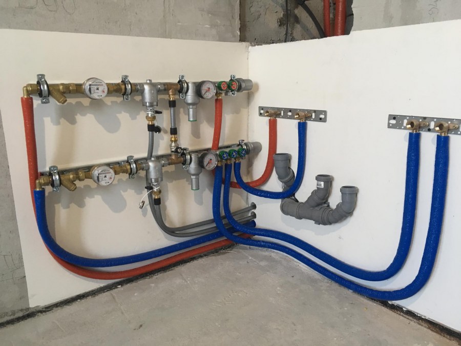 Коллекторная разводка труб водоснабжения
