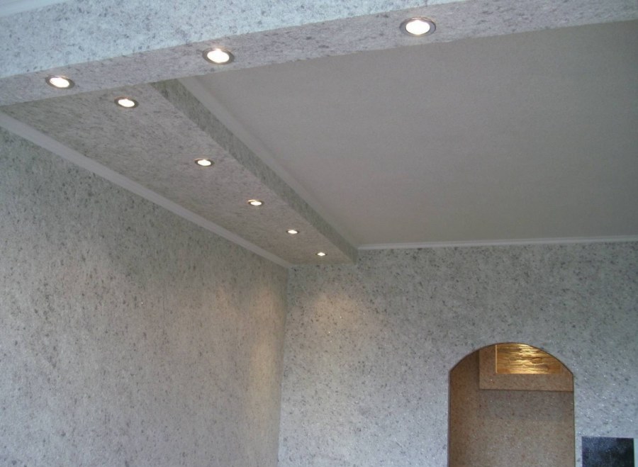 Жидкие обои на потолок