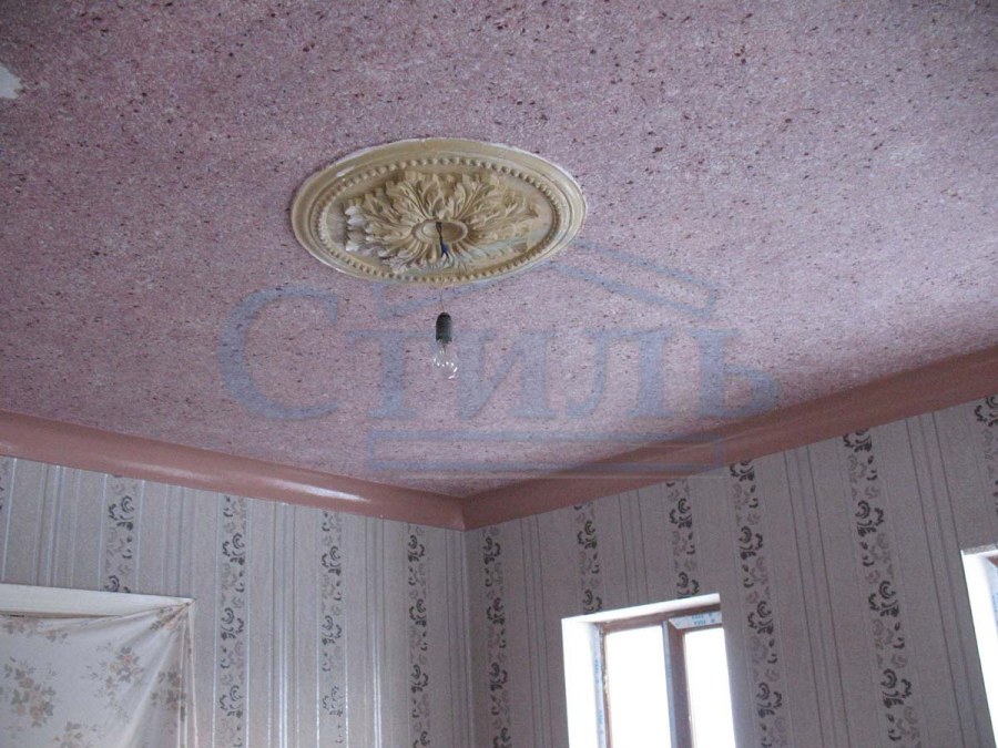 Отделка гостиной жидкими обоями