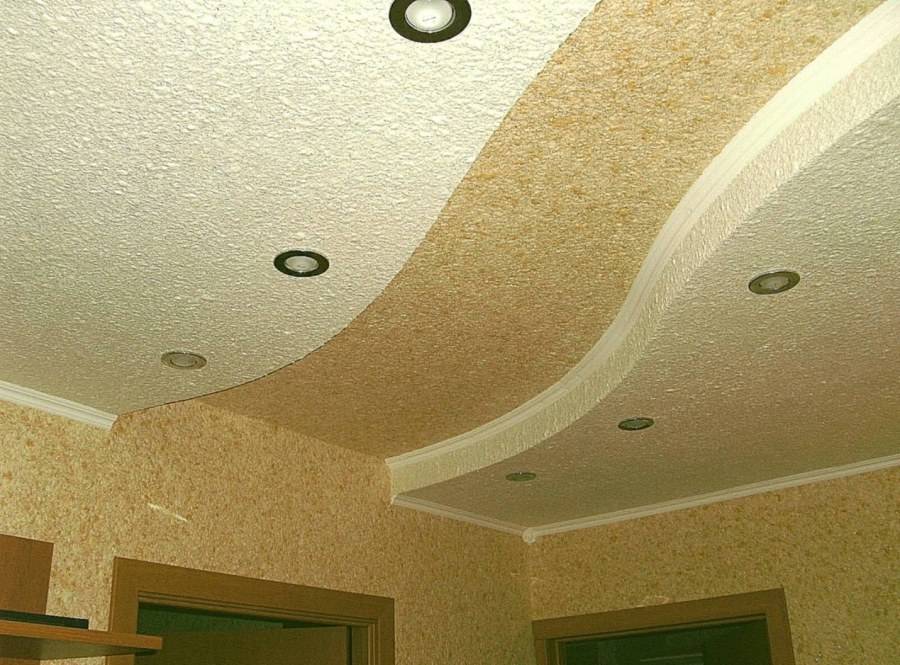 Жидкие обои на потолок