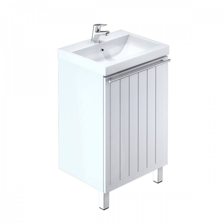 Тумба с раковиной Milardo Amur 60 напольная белая