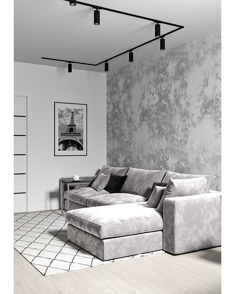 Серые стены в стиле лофт