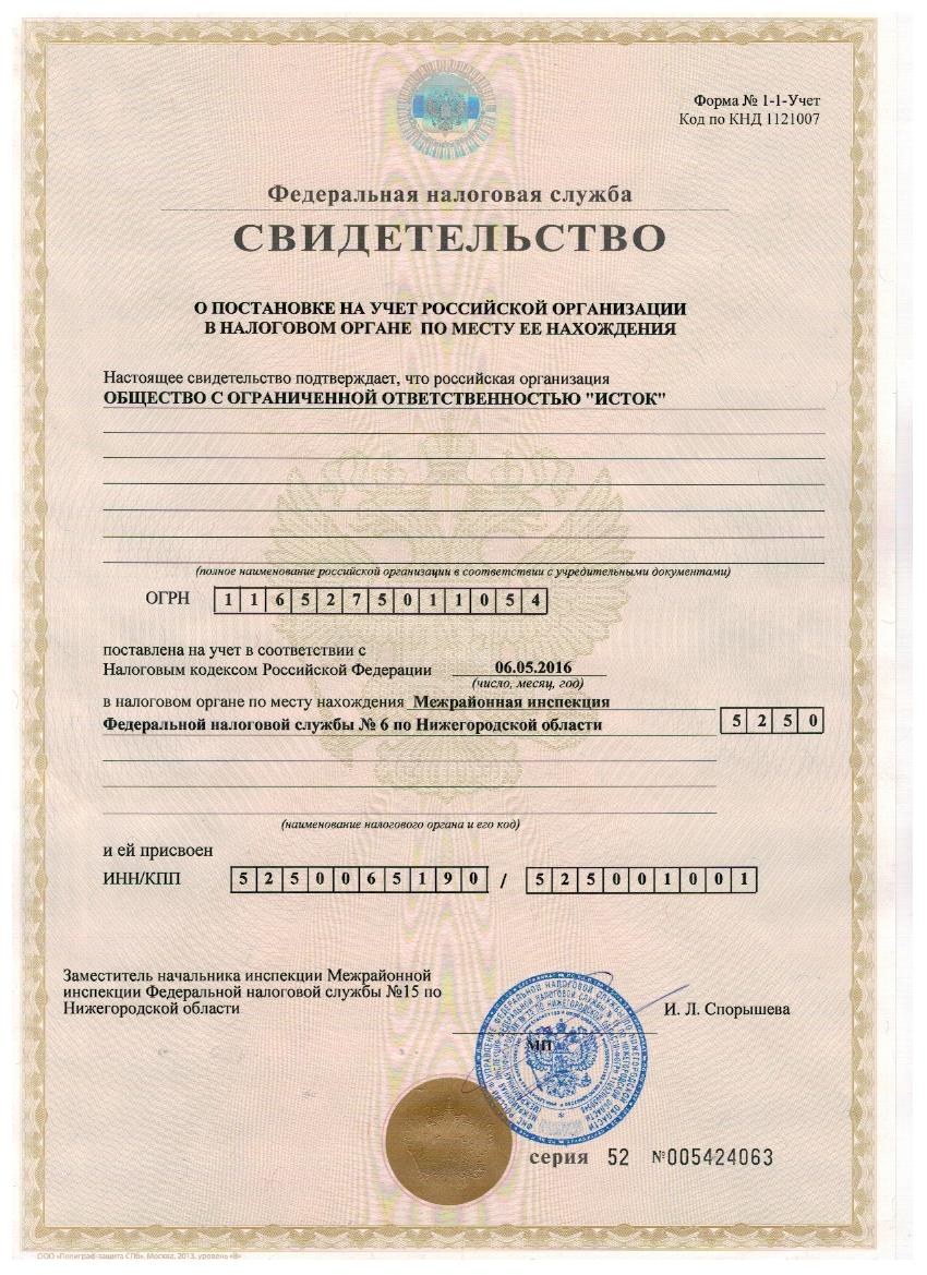 ИНН 2003 года