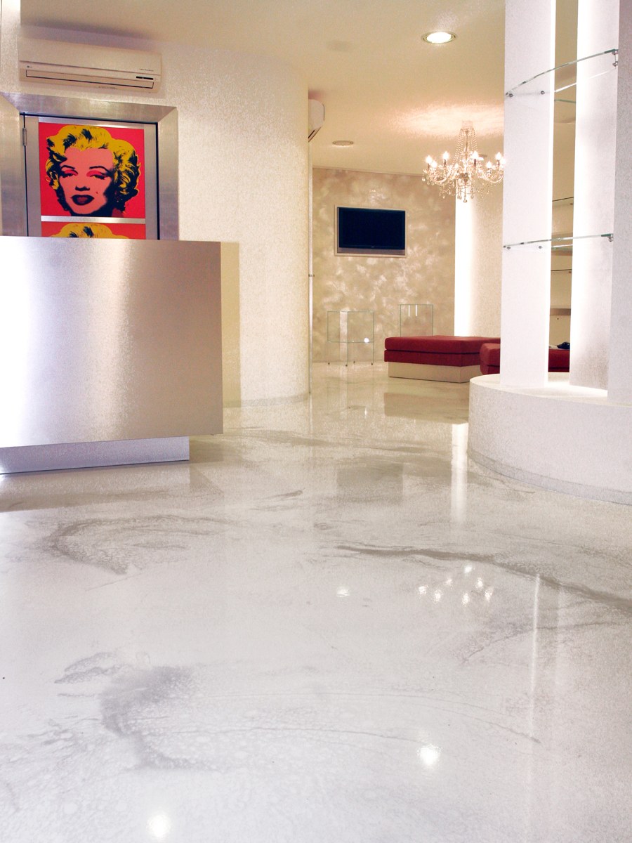 Полимерный пол с узором