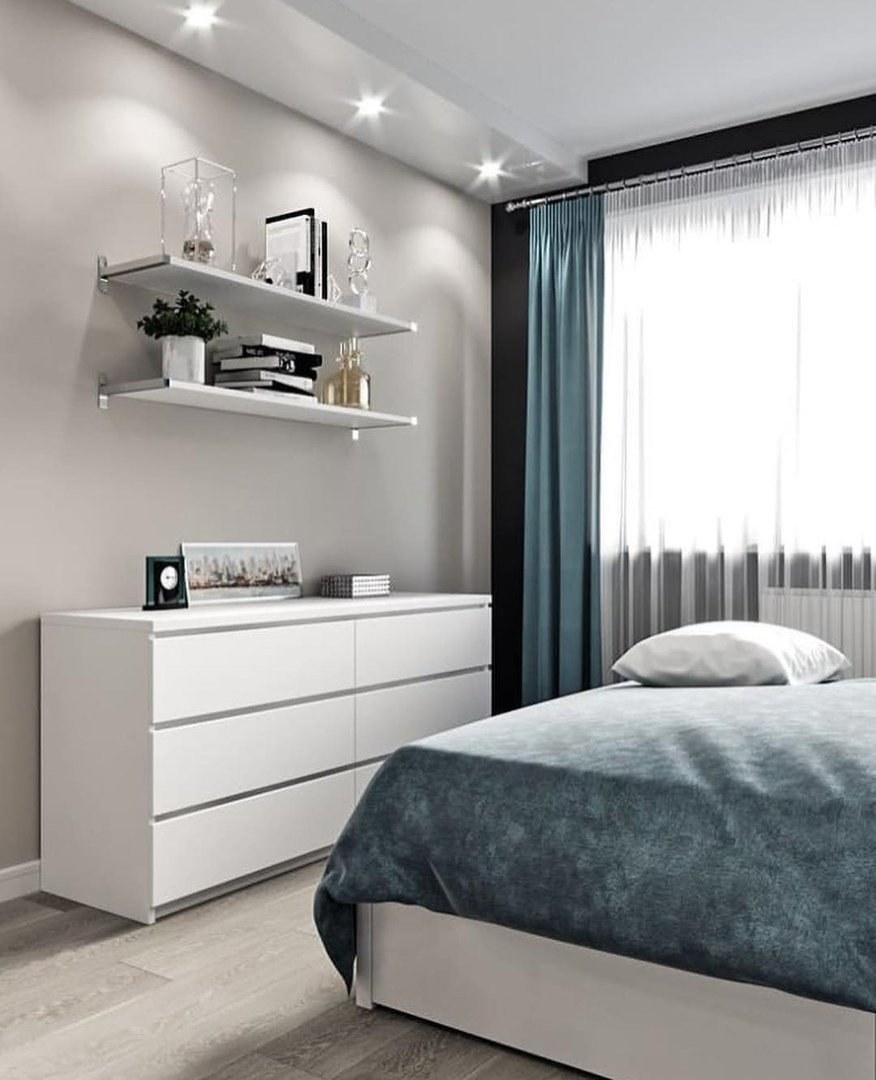 Серая спальня