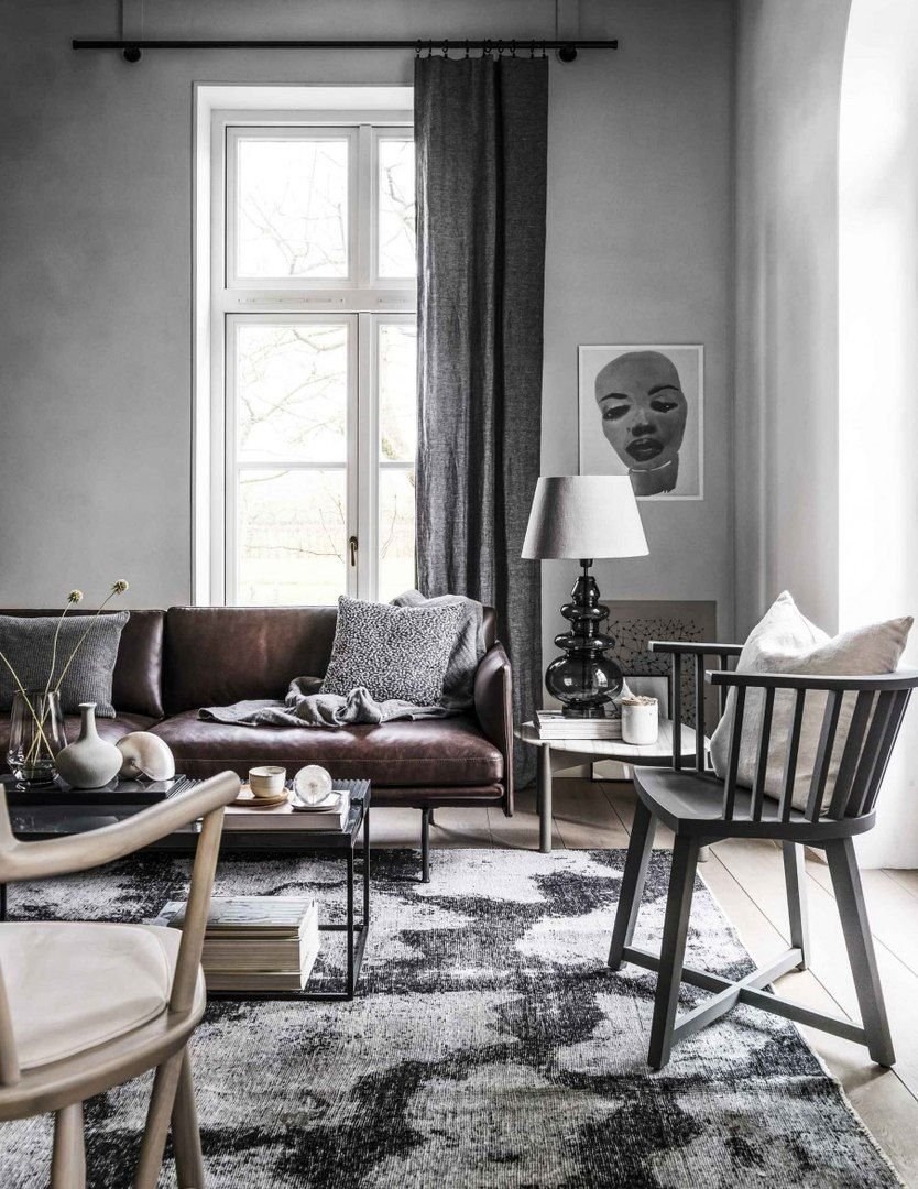 Оттенки серого цвета в интерьере