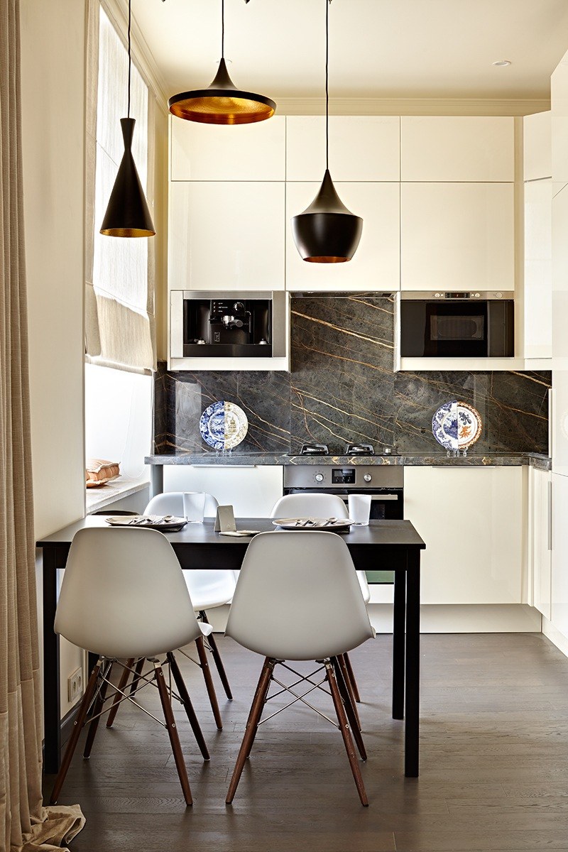 Стильные небольшие кухни