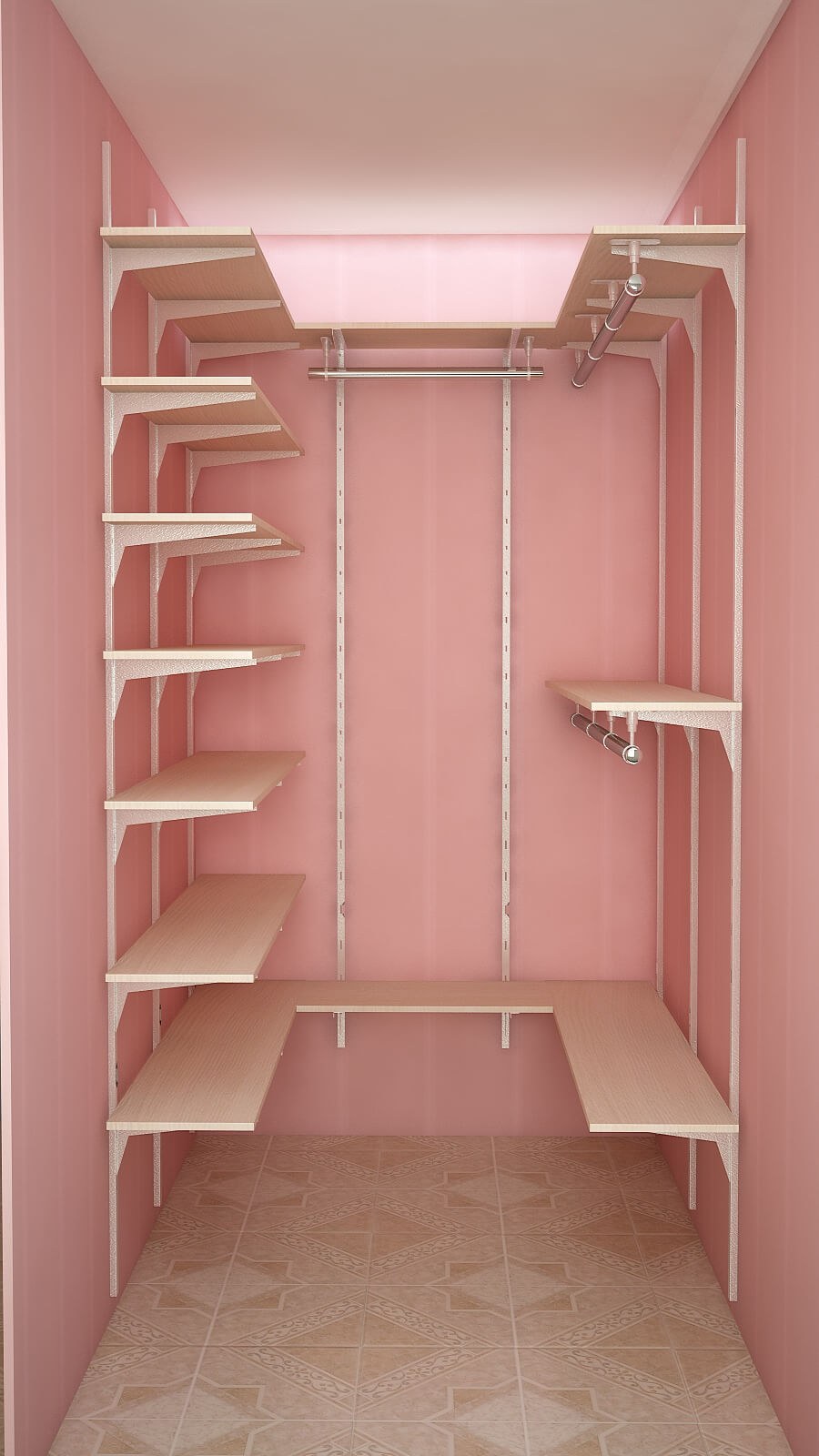 Гардеробная 2.5 на 1.5 аристо