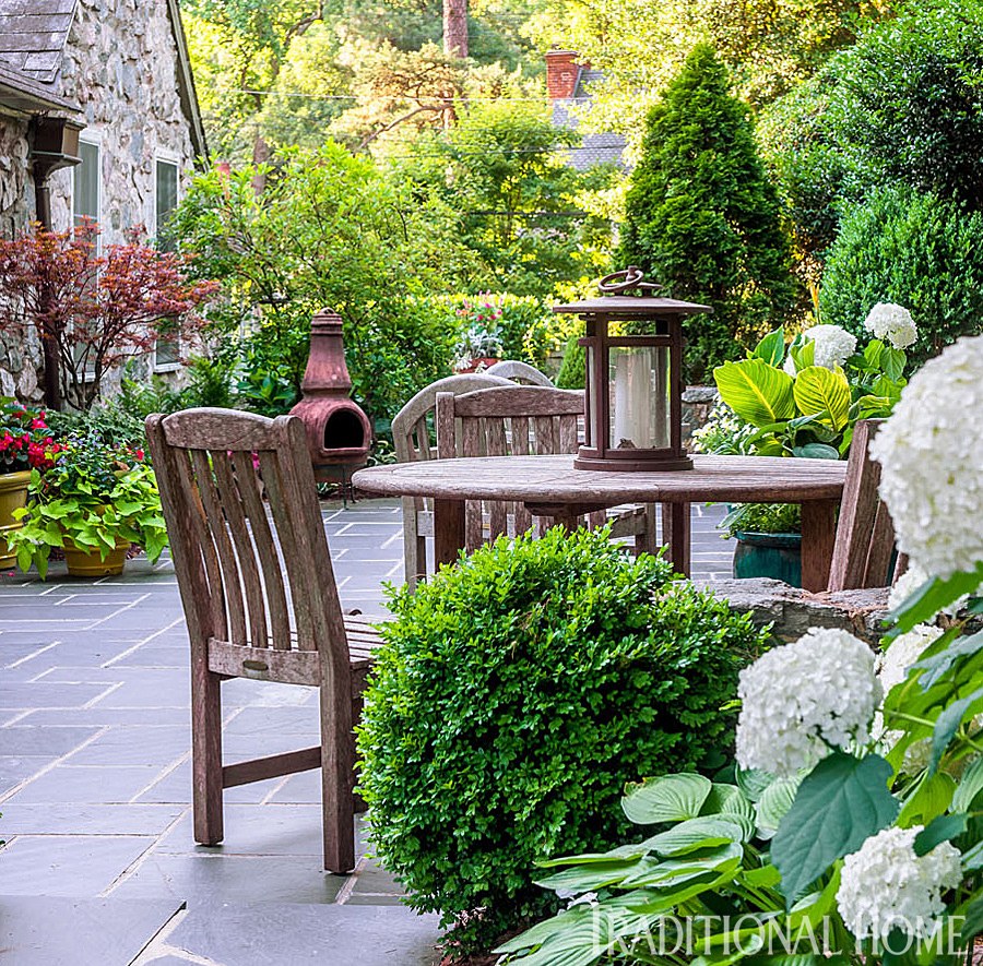 Сад ландшафт английский стиль патио