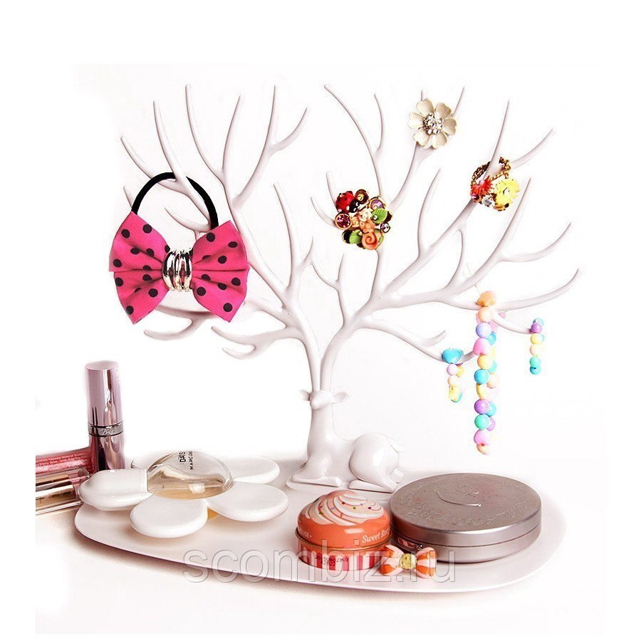 Подставка для украшений Qualy Deer малый, белый