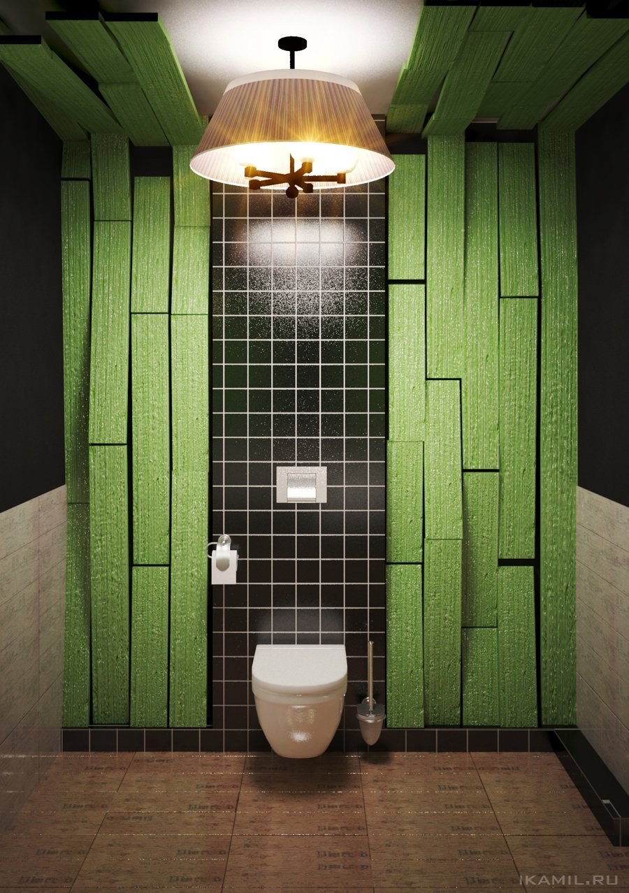 Необычная плитка для туалета