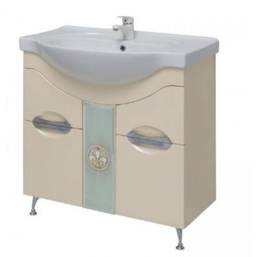 Тумба с раковиной Onika Флорена-Квадро 60.10 белая