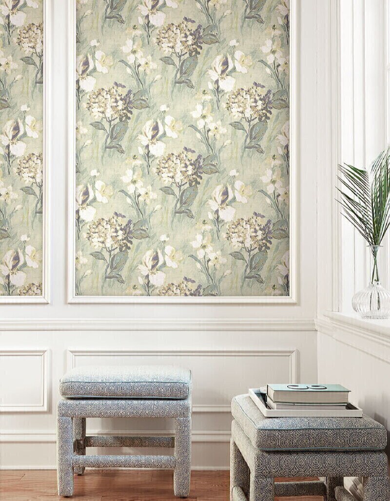 Вставки из обоев в интерьере