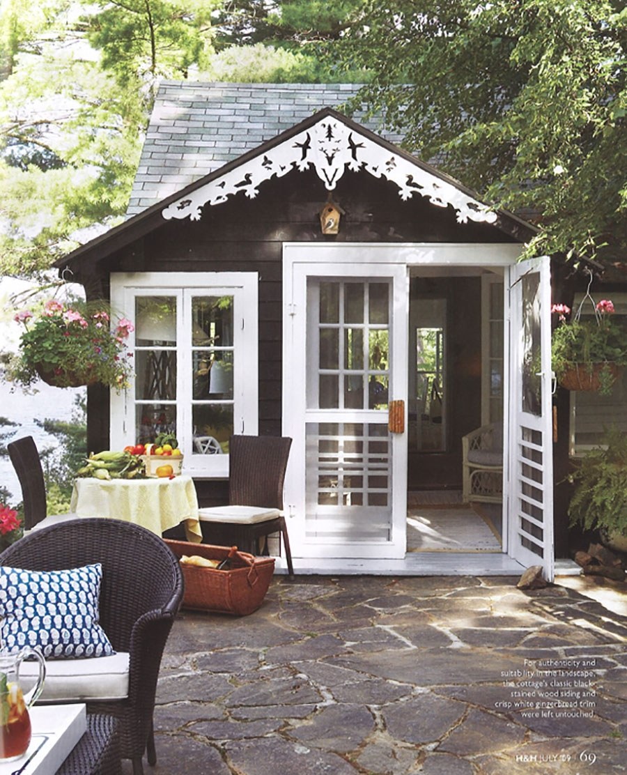 Красивые садовые домики