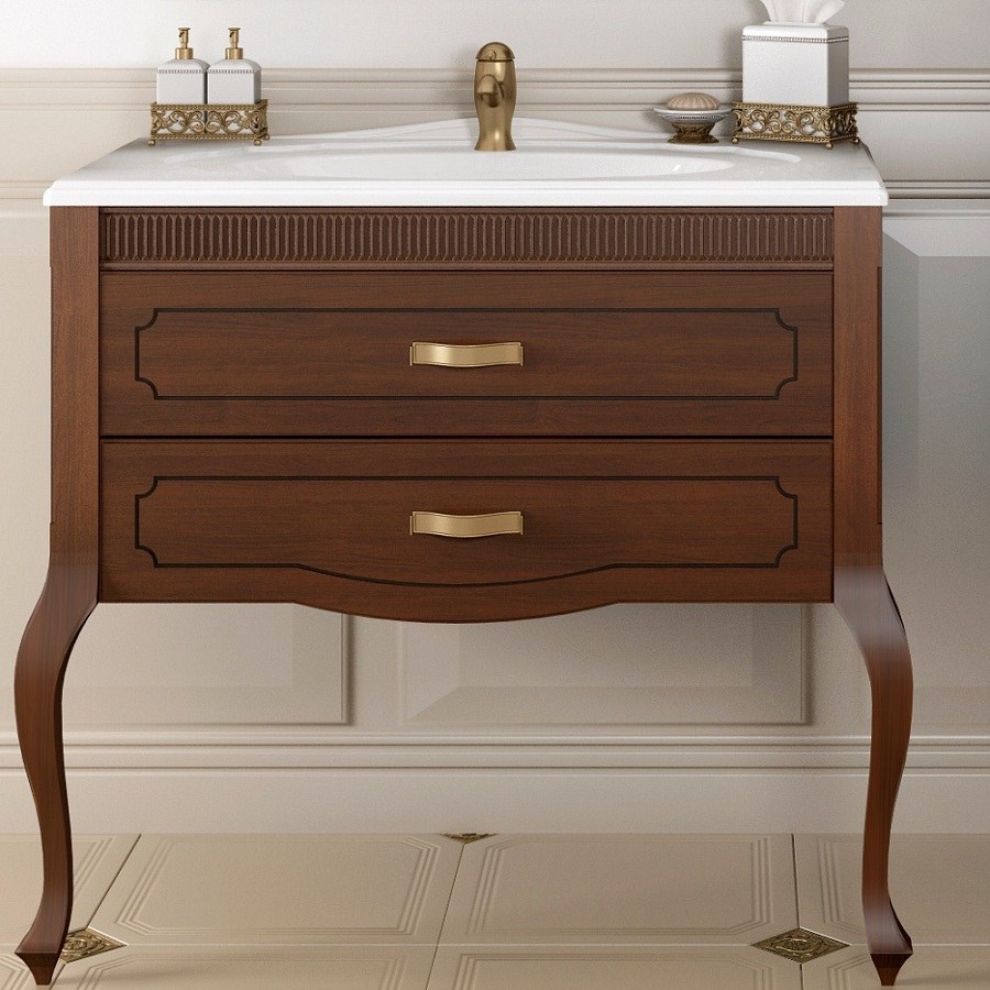 Тумба с раковиной Opadiris Фреско 100 светлый орех