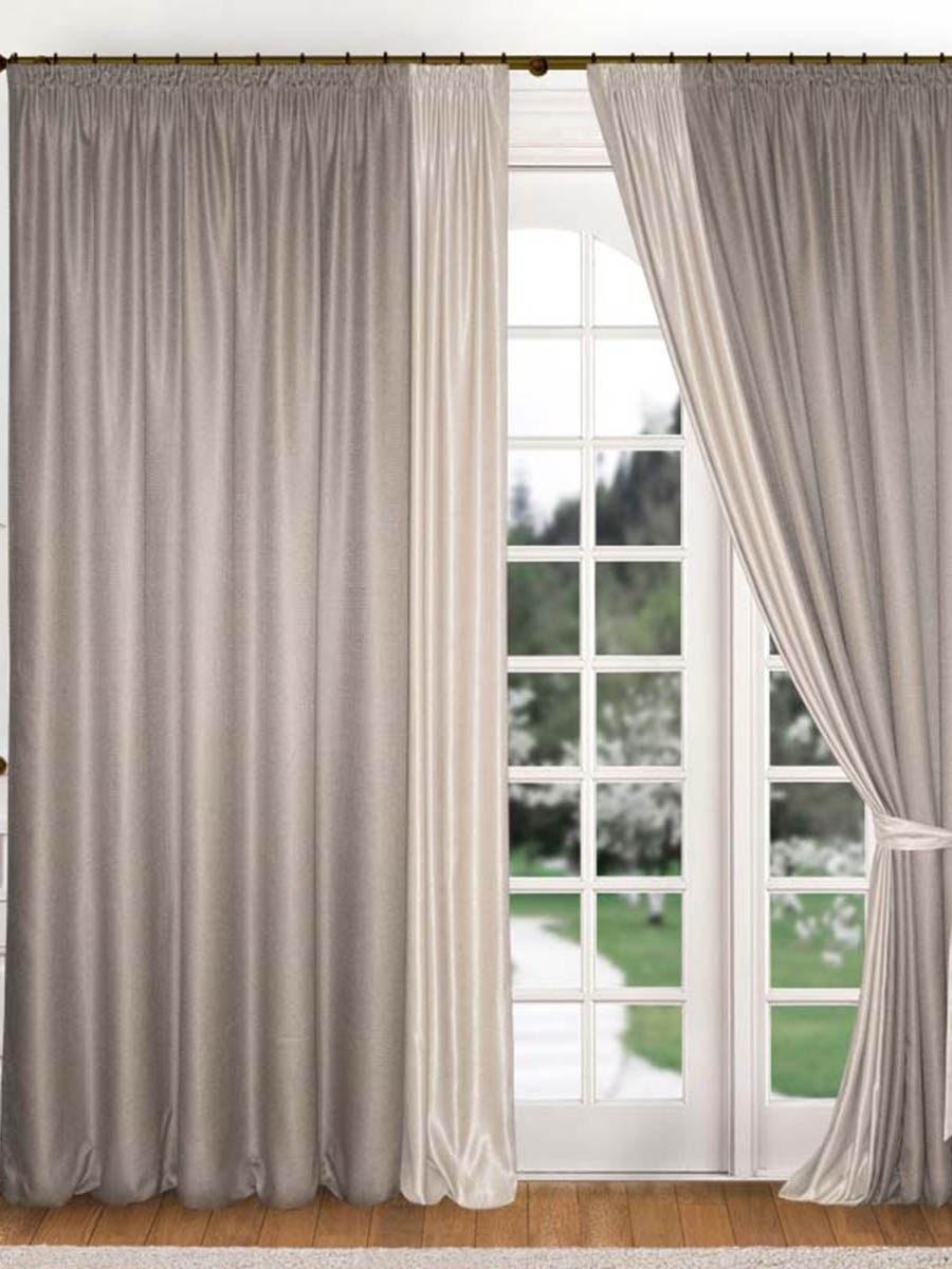 Серые шторы