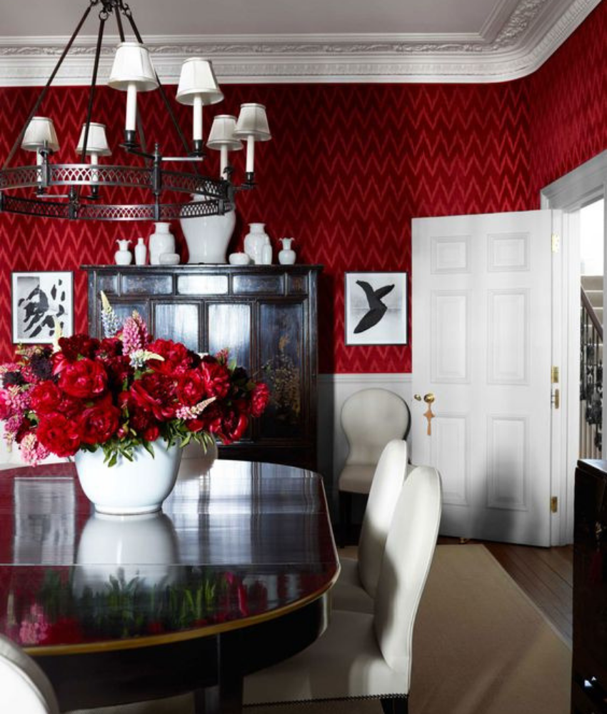 Красный интерьер