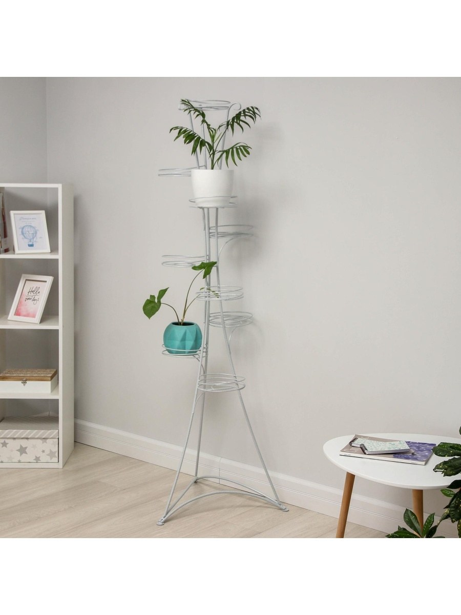 Подставка для цветов ЗМИ ZMI Стелла 7 белое серебро