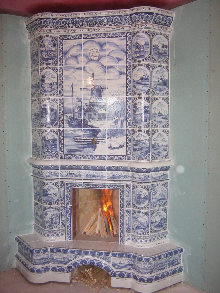 Изразцовая печь голландка