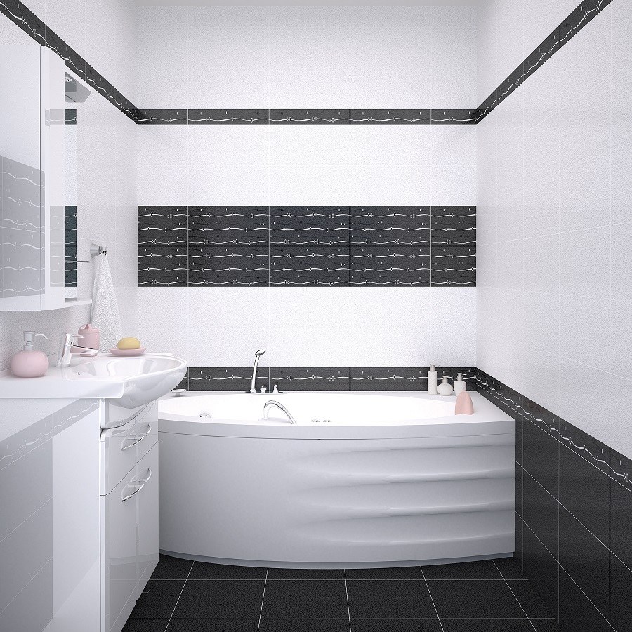 Плитка дефиле Неро Azori