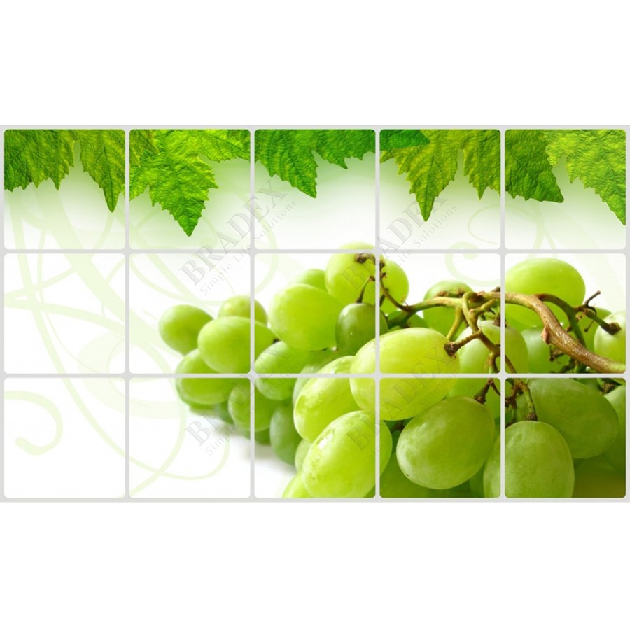 Наклейка на кафельную плитку "вишня" 90х60 см 1124396