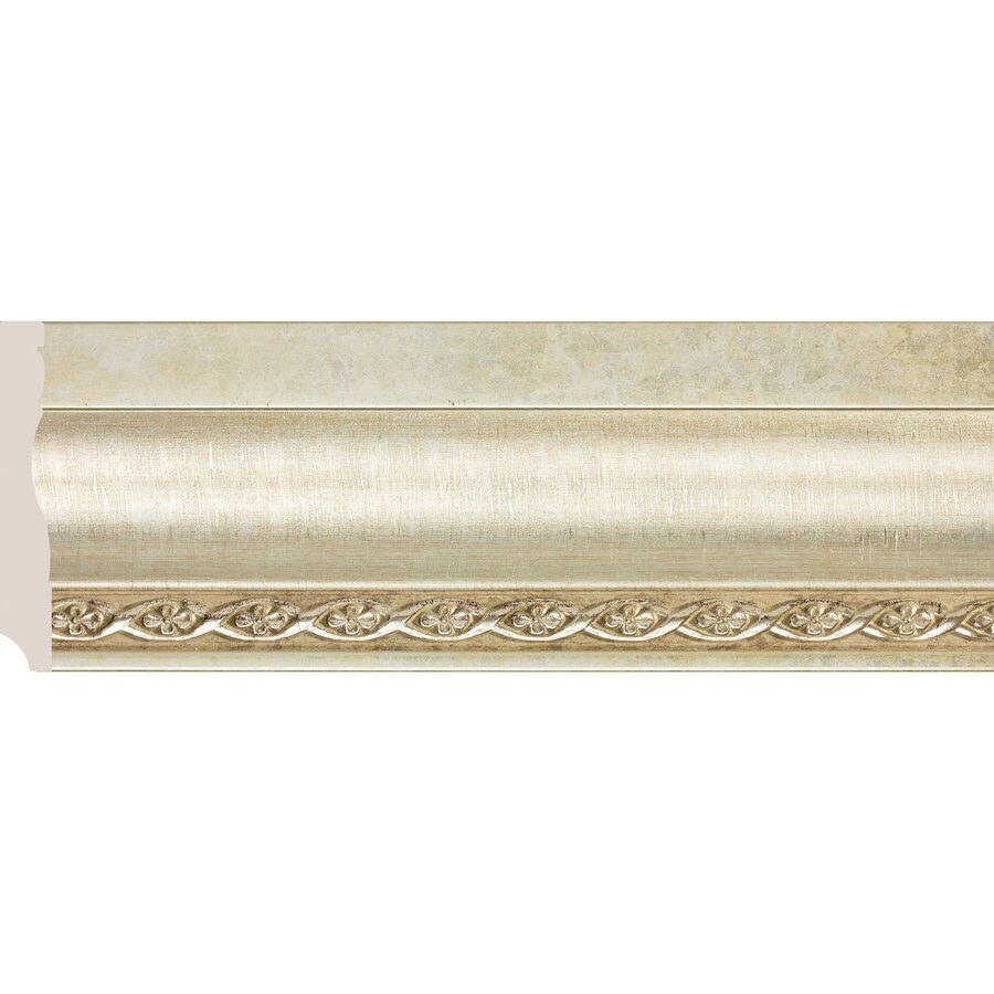 Плинтус антик 95 мм, платина