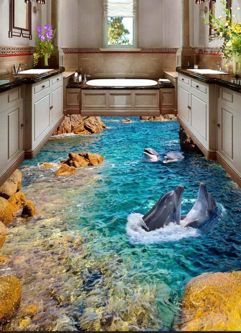 Эпоксидный наливной пол Epoxy Floor 3d