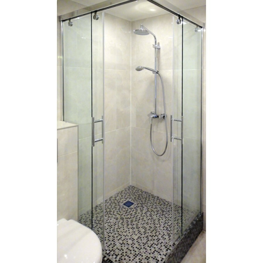 Душевой уголок GUTEWETTER Slide Square GK-864 90x90 см стекло бесцветное профиль хром