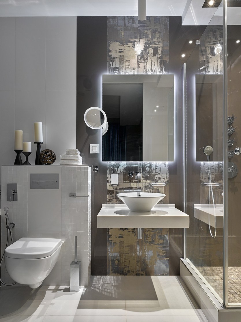 Ванные комнаты в стиле хайтек