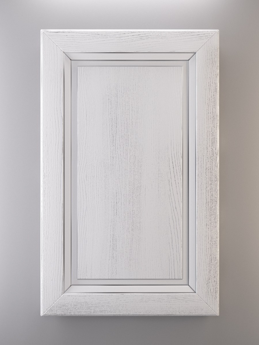 Фасад RAL 9003 серебряная патина