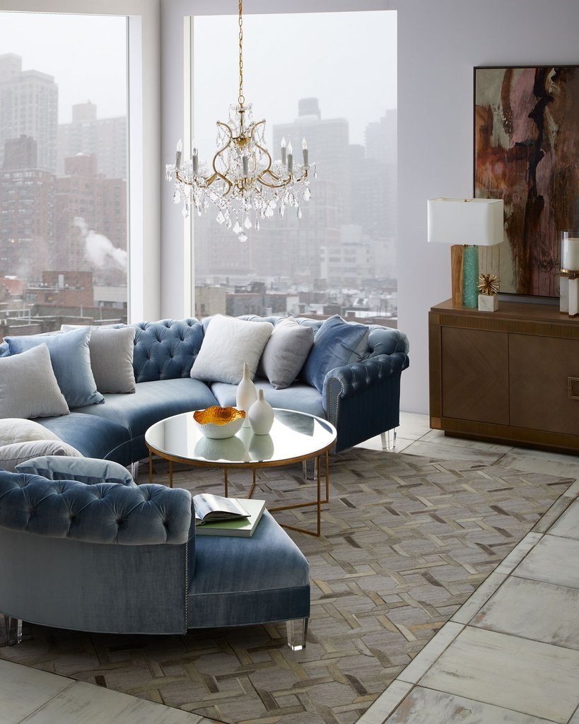 Диван полукруглый в гостиную