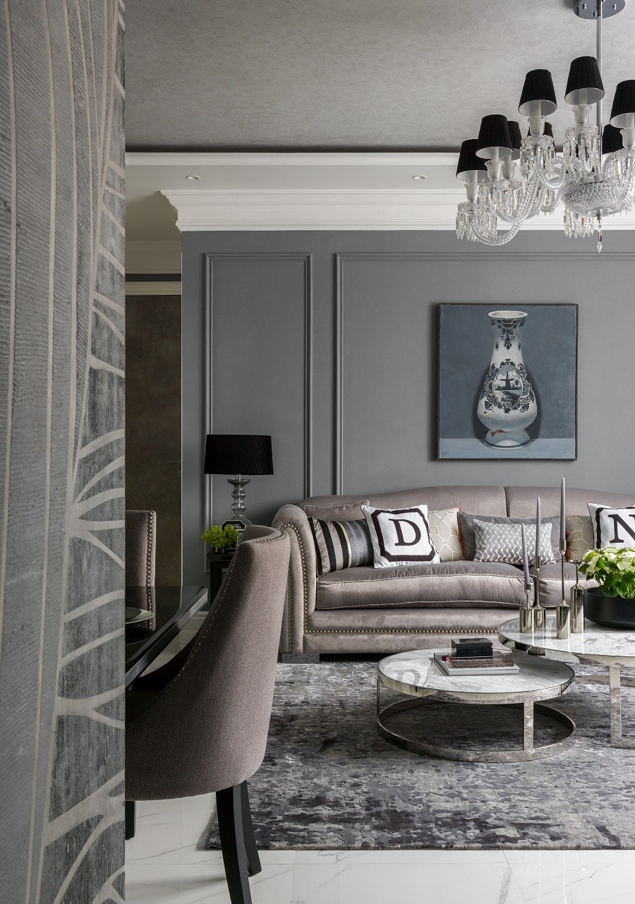 Оттенки серого в интерьере