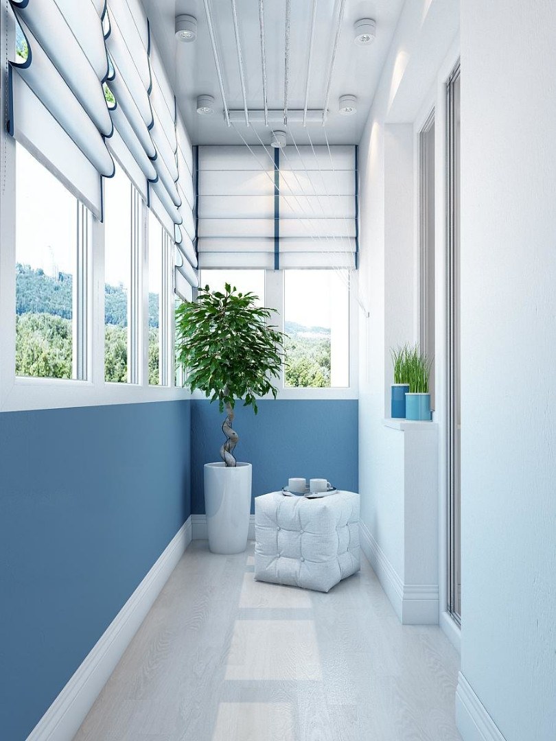 Интерьер балкона