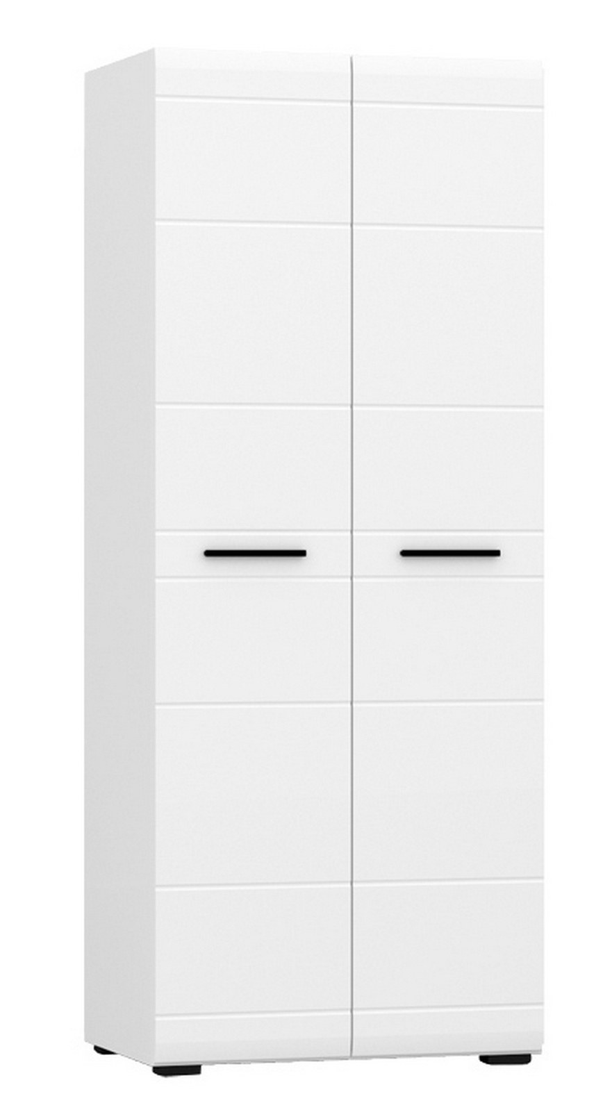 Шкаф полини белый глянец