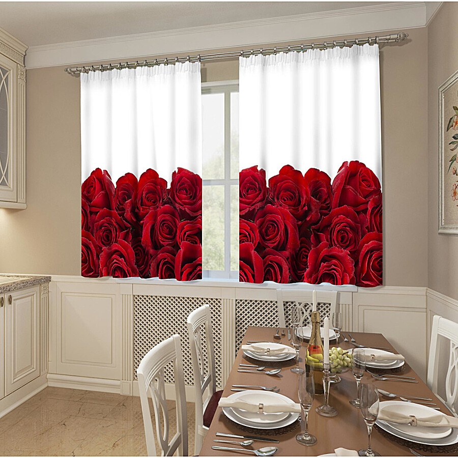 Красивые шторы на кухню