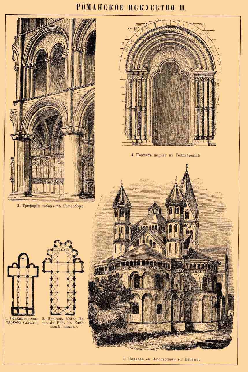 Архитектура собора романский стиль план