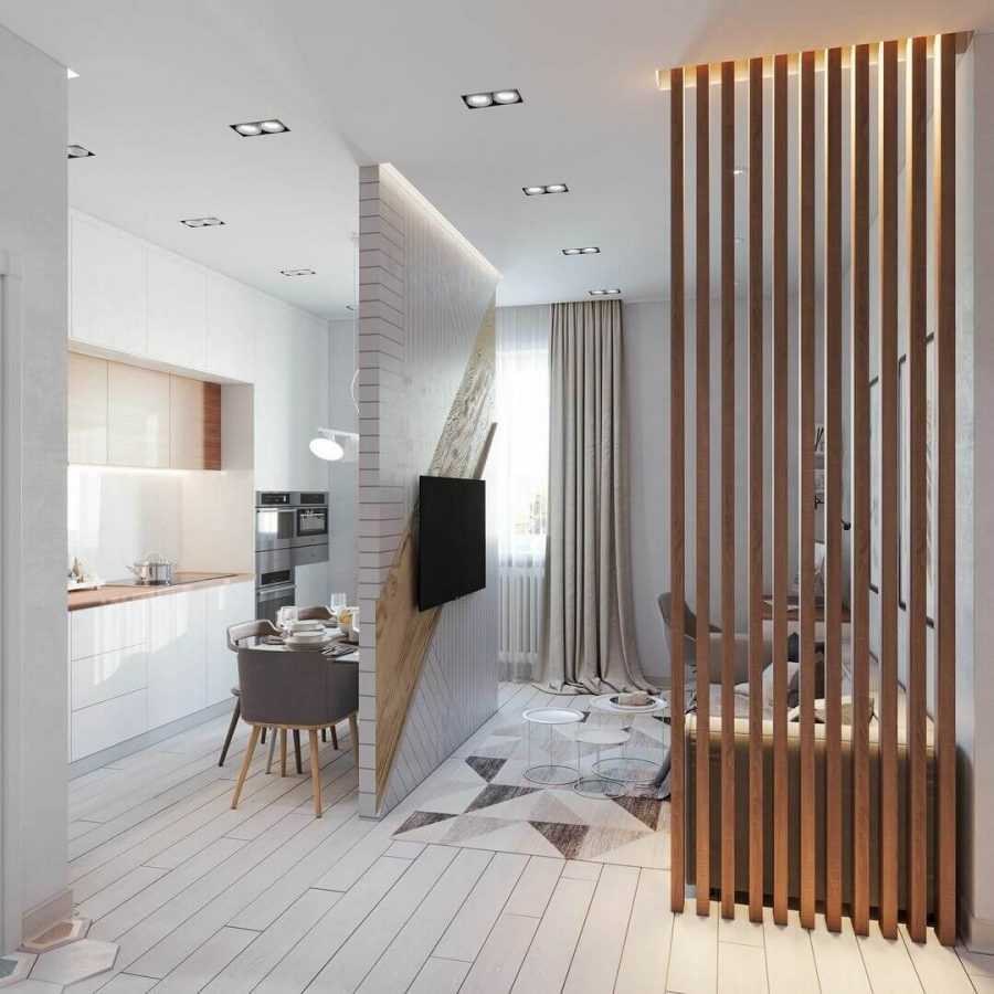 Отделка стен деревянными рейками