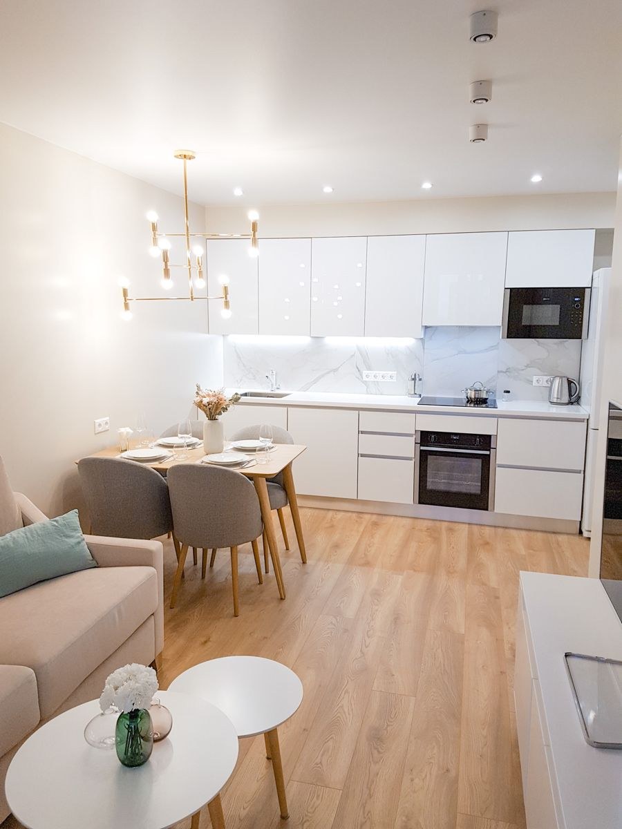 Кухня-гостиная 16м икеа