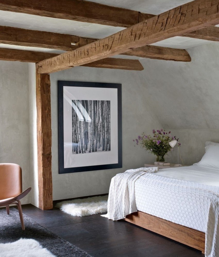 Потолочные балки в интерьере