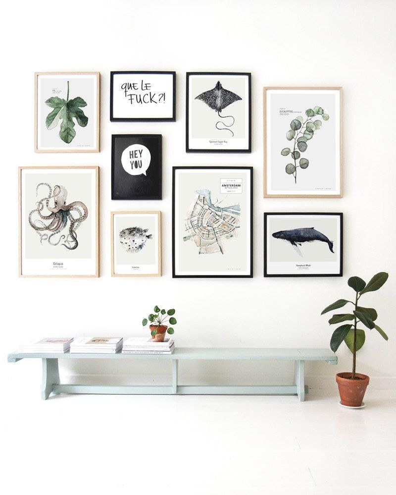 Набор постеров для интерьера