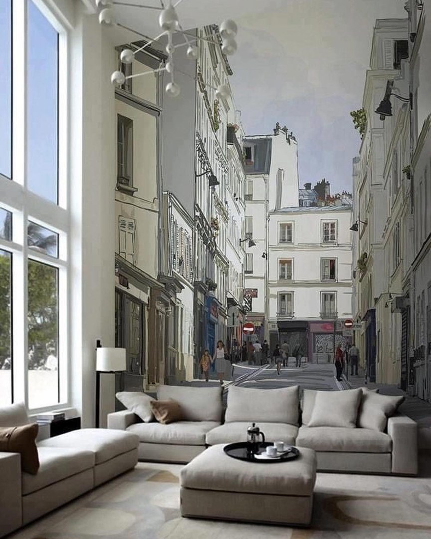 Кирпичная арка в интерьере