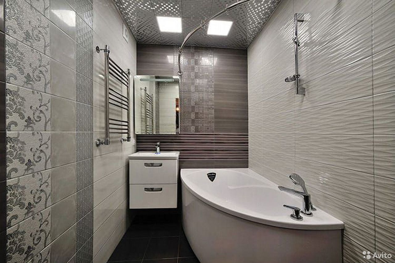 Фото отделка ванной комнаты плиткой в квартире
