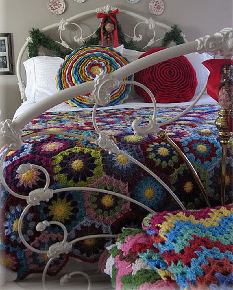 Вязание в интерьере дома