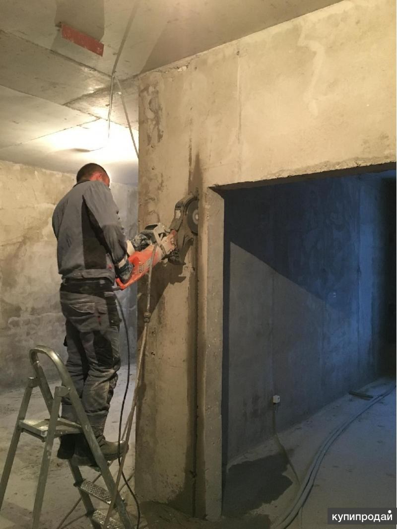 Расширение проема алмазная резка