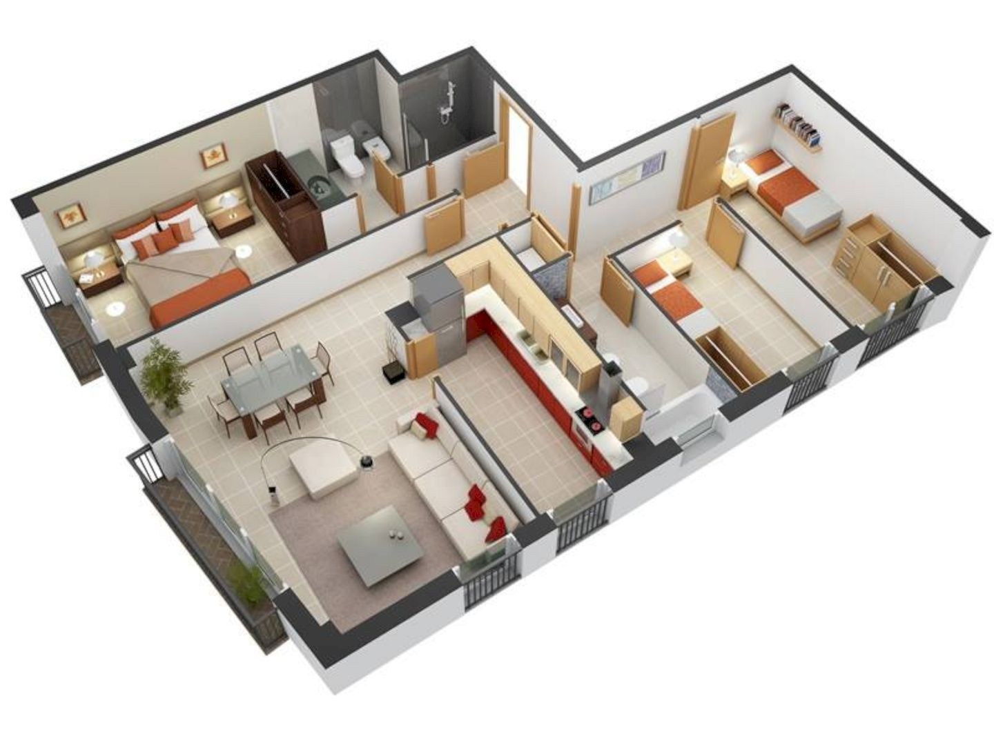 Купить трех комнат. 3д планировка трешка. Проектирование квартиры. Интересные планировки квартир. Трехкомнатная планировка.