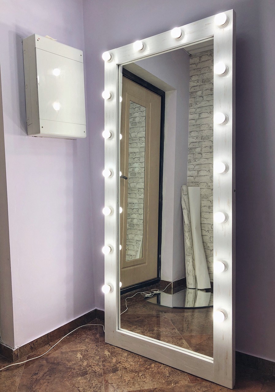 Гримерное зеркало 180/80 белое