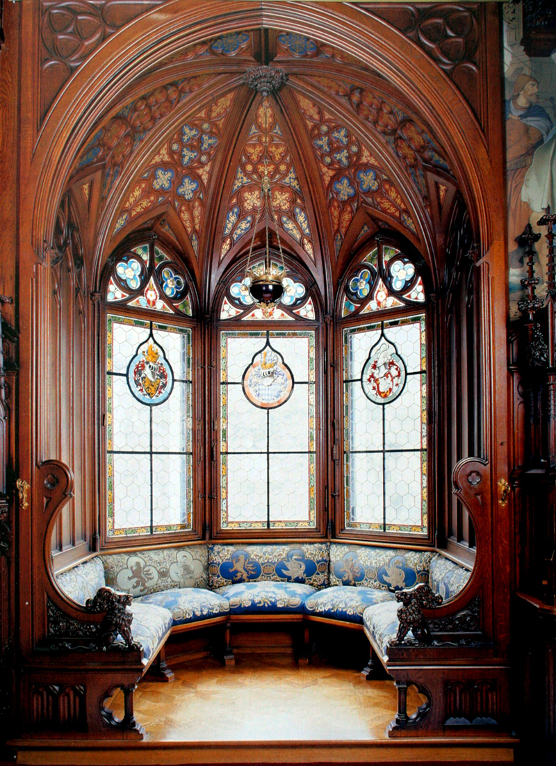 Викторианская Готика замки интерьеры